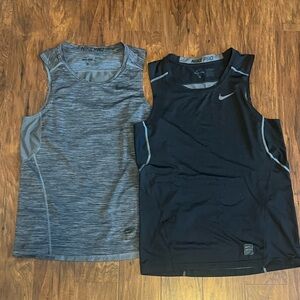 Nike Pro Dri-FIT Sleeveless Top - Black and Gray